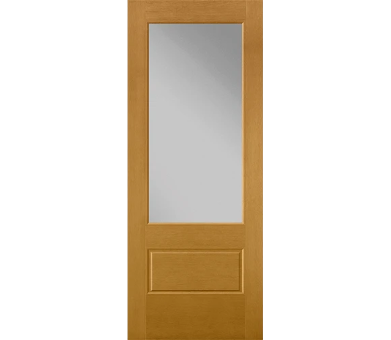 Long Island 3 Quaters Light Fiberglass Entry Door