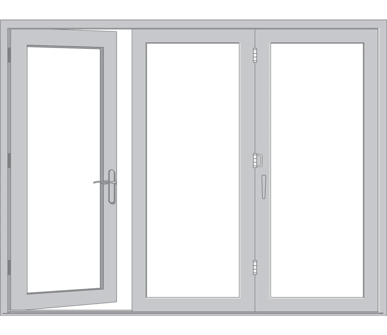 Long Island Pella Architect Reserve Series Contemporary Bifold Patio Door