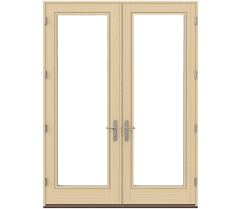 Long Island Pella Lifestyle Series Wood Double Hinged Patio Doors