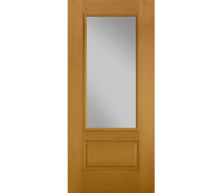 Long Island Three Quaters light Fiberglass Entry Door