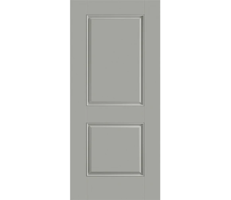 Long Island Two Panel Square Fiberglass Entry Door